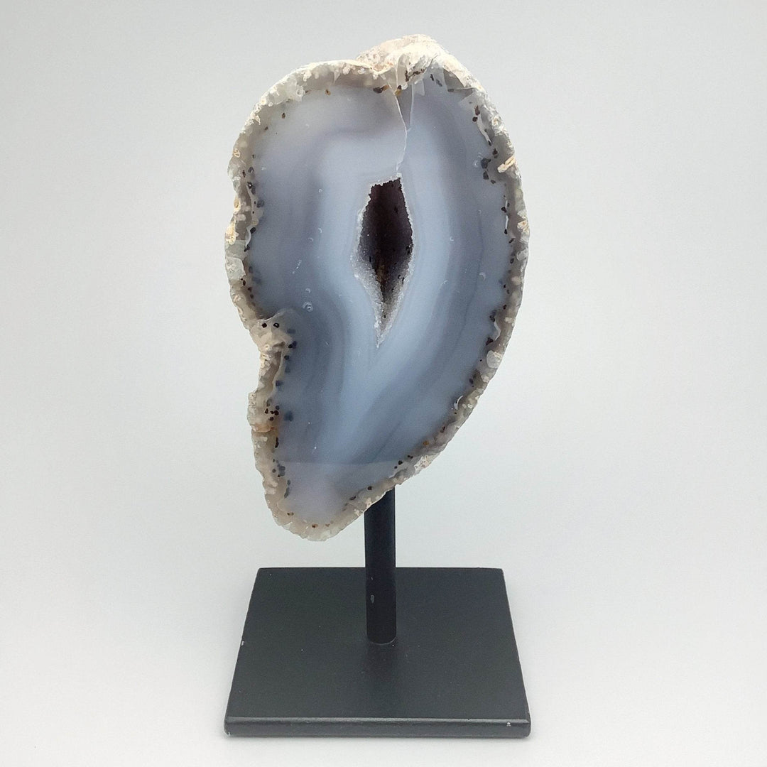 Natural Agate Geode on Stand-Rocks and Gems Canada