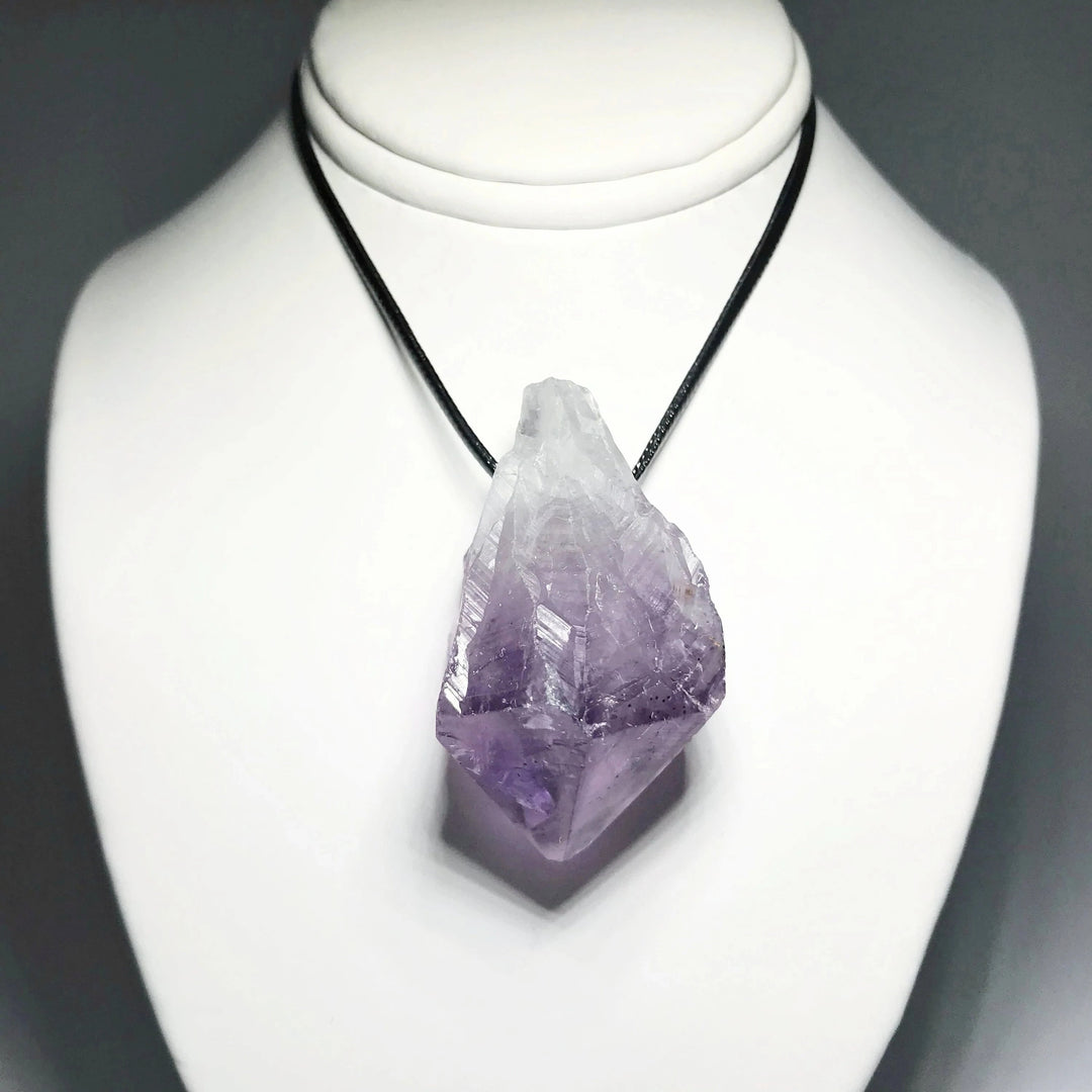 Amethyst Rough Point Necklace - Rocks and Gems Canada