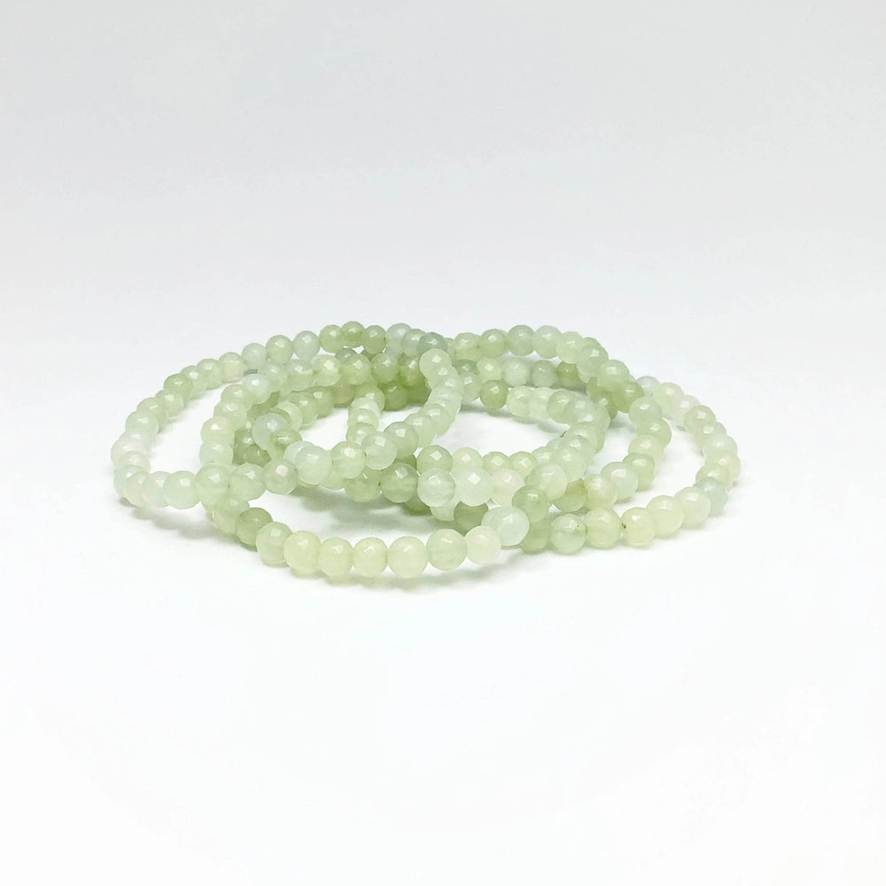 New Jade Faceted Beaded Bracelet-Rocks and Gems Canada