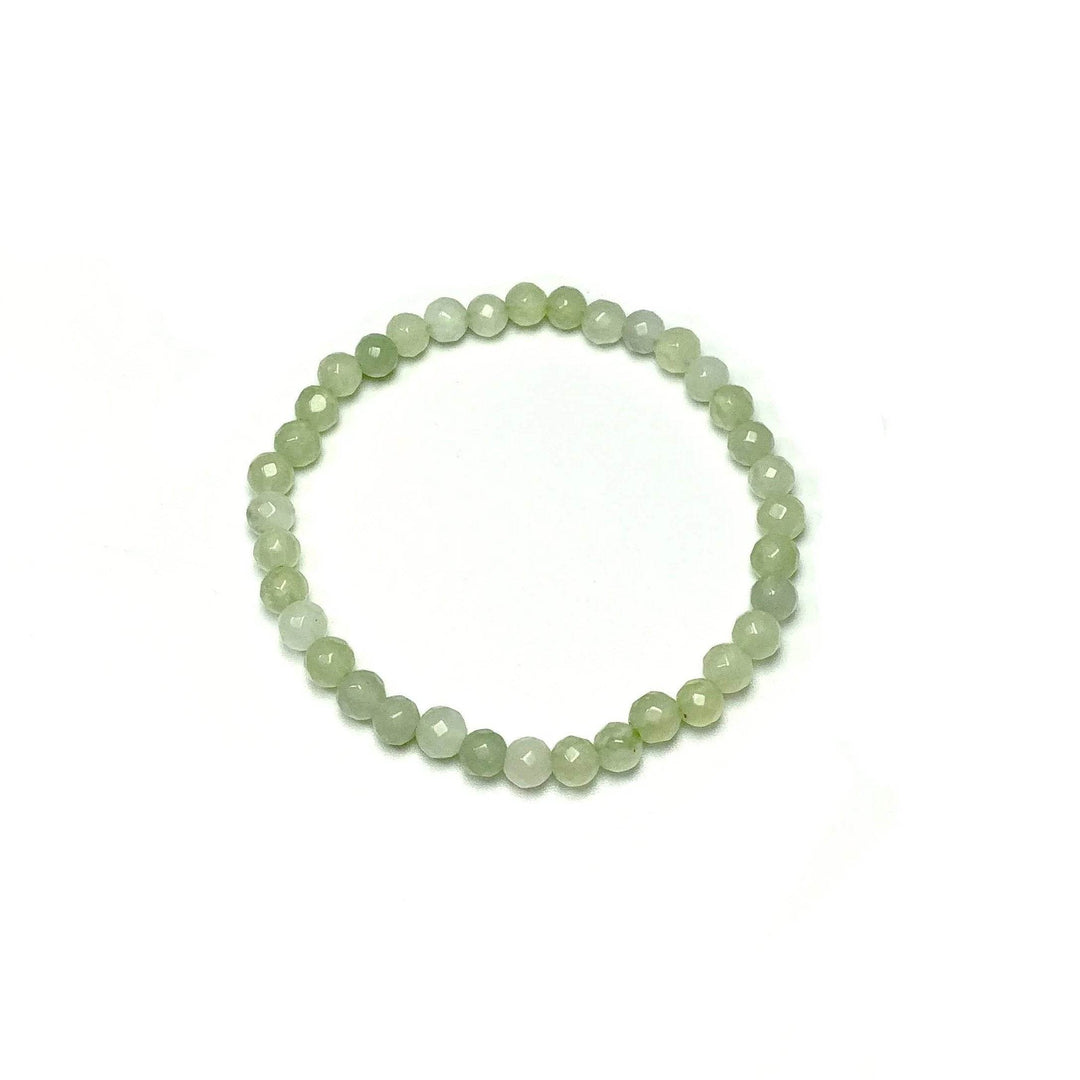 New Jade Faceted Beaded Bracelet-Rocks and Gems Canada