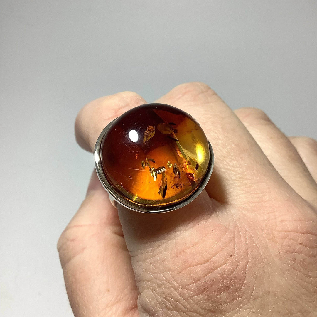 Ombre Amber Ring-Rocks and Gems Canada