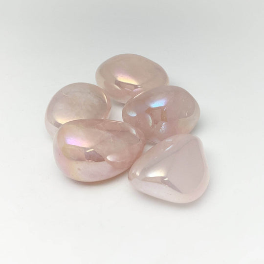 Opalescent Rose Quartz Tumble-Rocks and Gems Canada