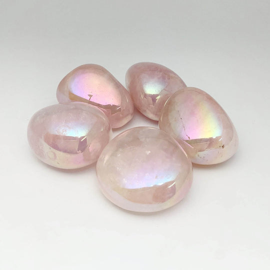 Opalescent Rose Quartz Tumble-Rocks and Gems Canada