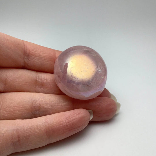 Opalescent Rose Quartz Tumble-Rocks and Gems Canada