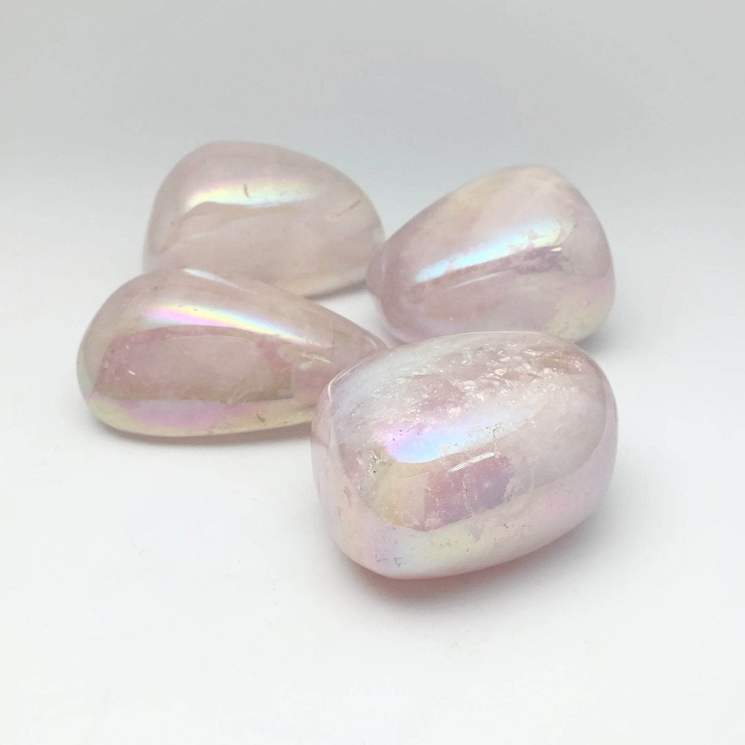 Opalescent Rose Quartz Tumble-Rocks and Gems Canada