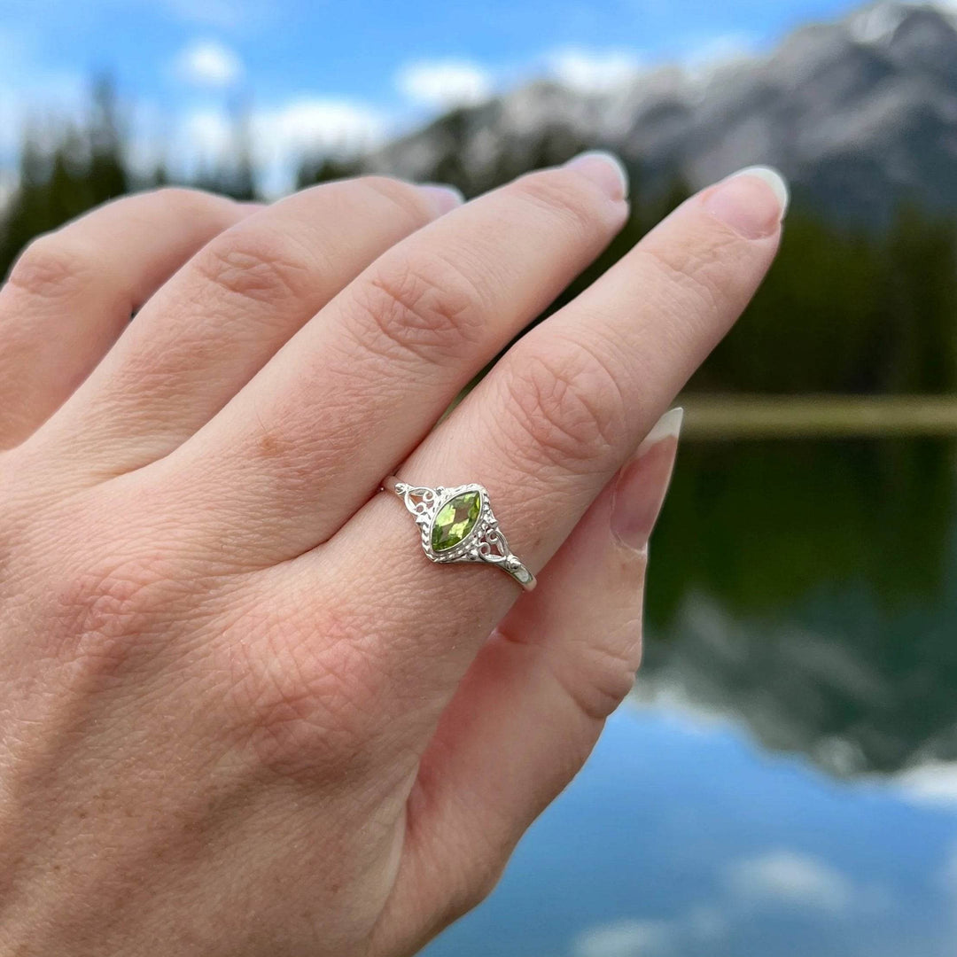 Peridot Ring-Rocks and Gems Canada