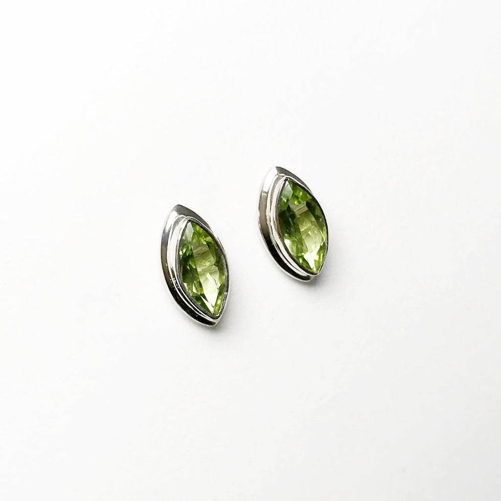 Peridot Stud Earrings-Rocks and Gems Canada
