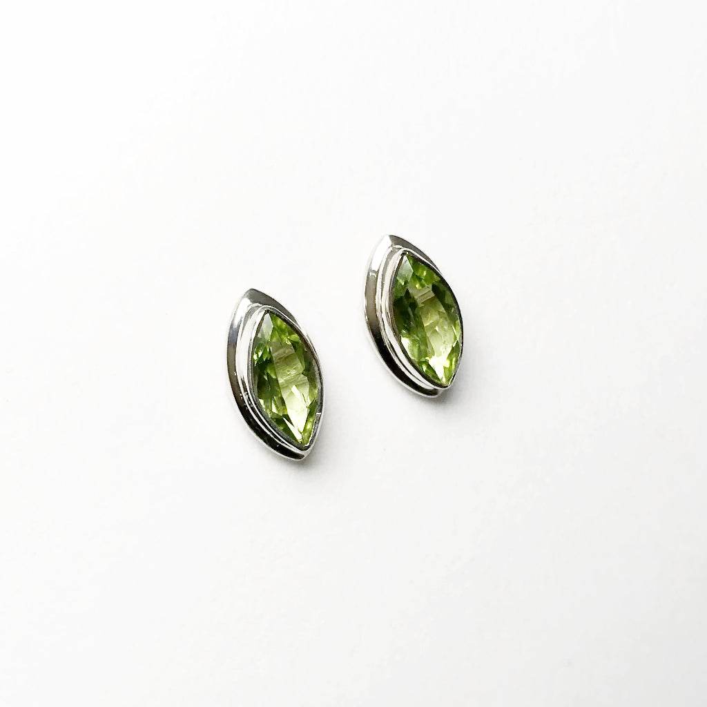 Peridot Stud Earrings-Rocks and Gems Canada