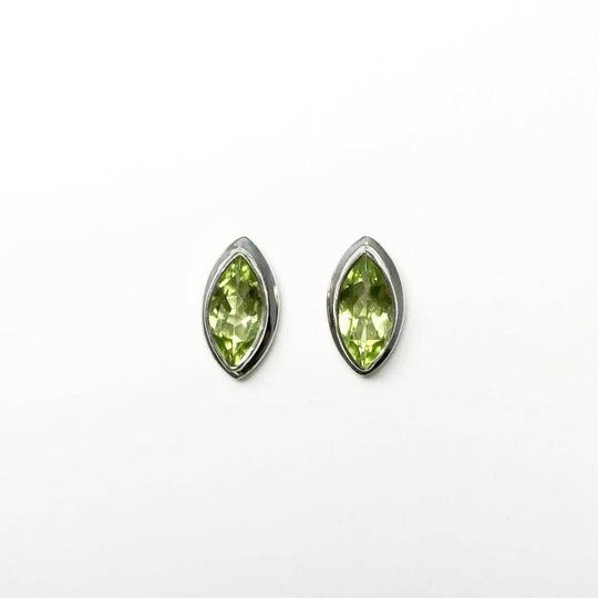 Peridot Stud Earrings-Rocks and Gems Canada