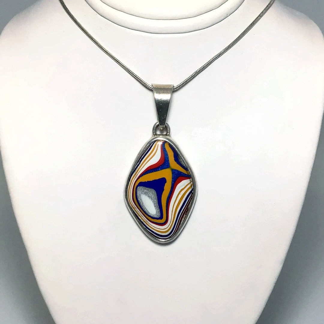 Fordite Pendant - Rocks and Gems Canada
