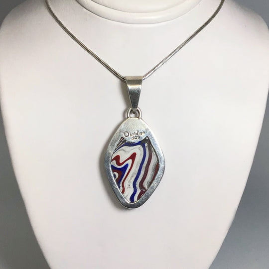 Fordite Pendant - Rocks and Gems Canada