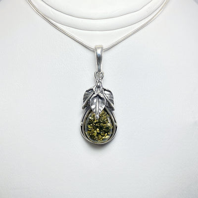 Green Amber Pendant