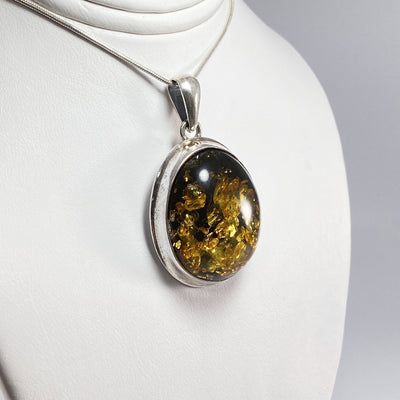 Green Amber Pendant