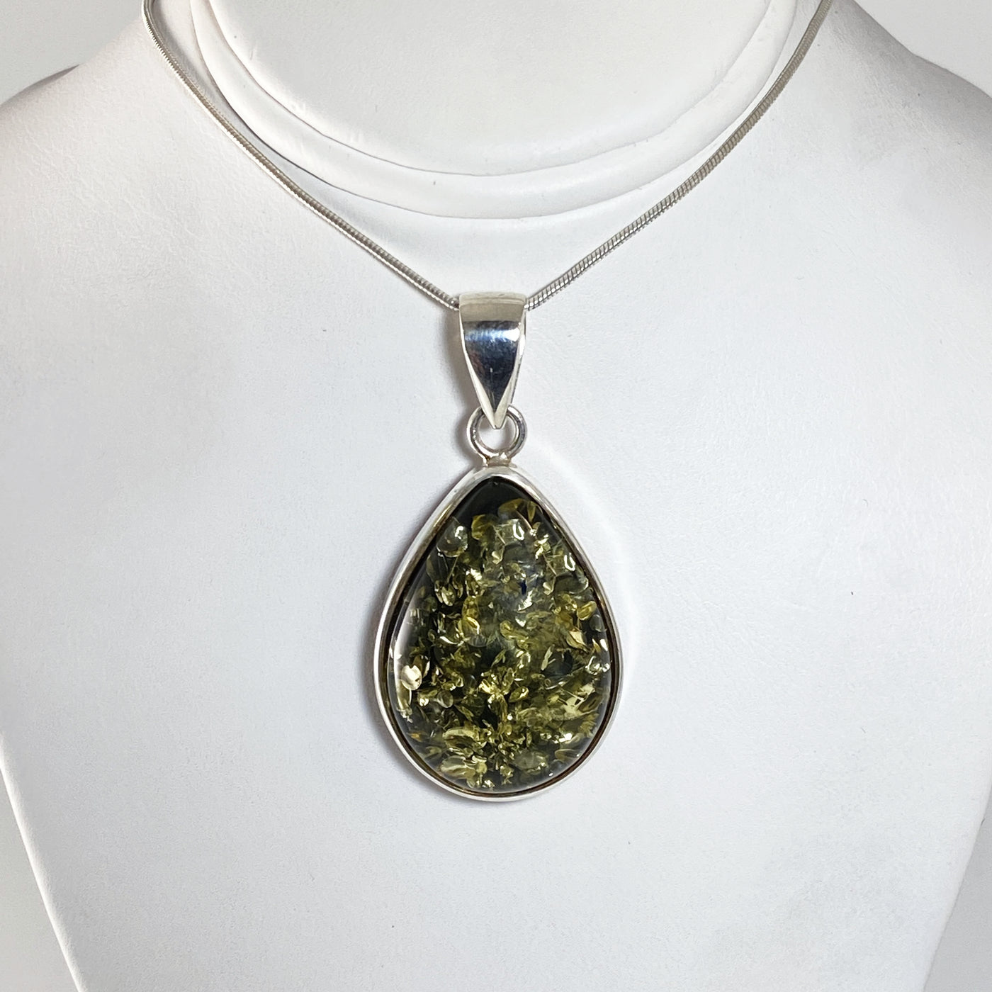 Green Amber Pendant