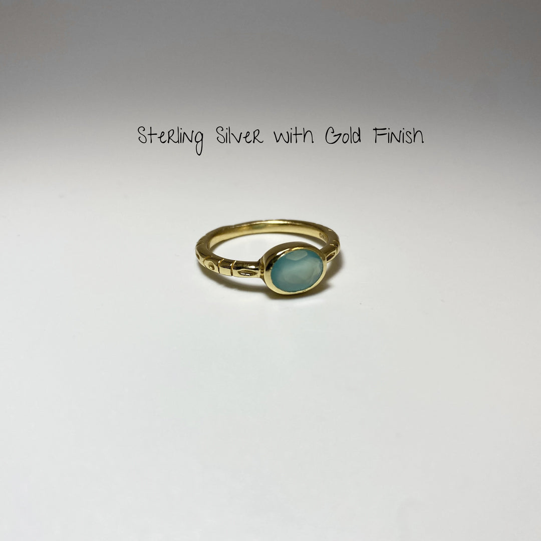 Blue Onyx Ring - Rocks and Gems Canada