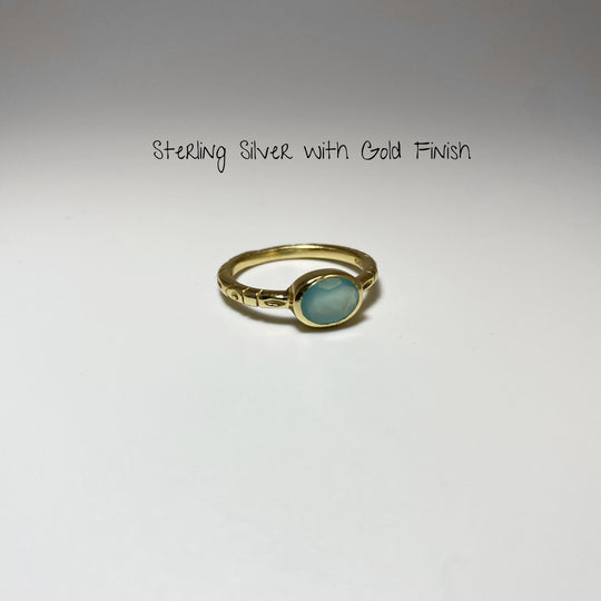 Blue Onyx Ring - Rocks and Gems Canada