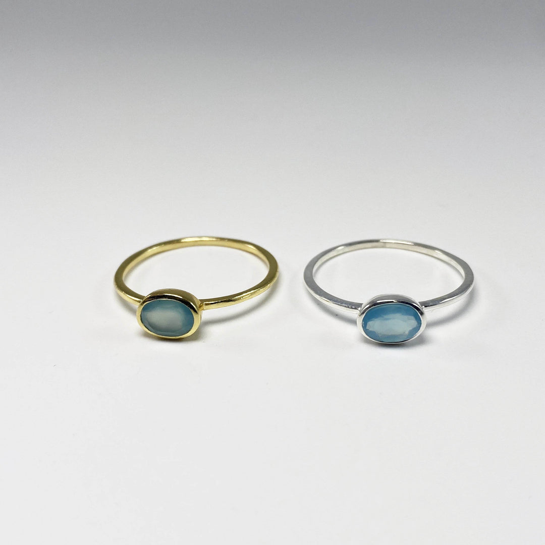 Blue Onyx Ring - Rocks and Gems Canada