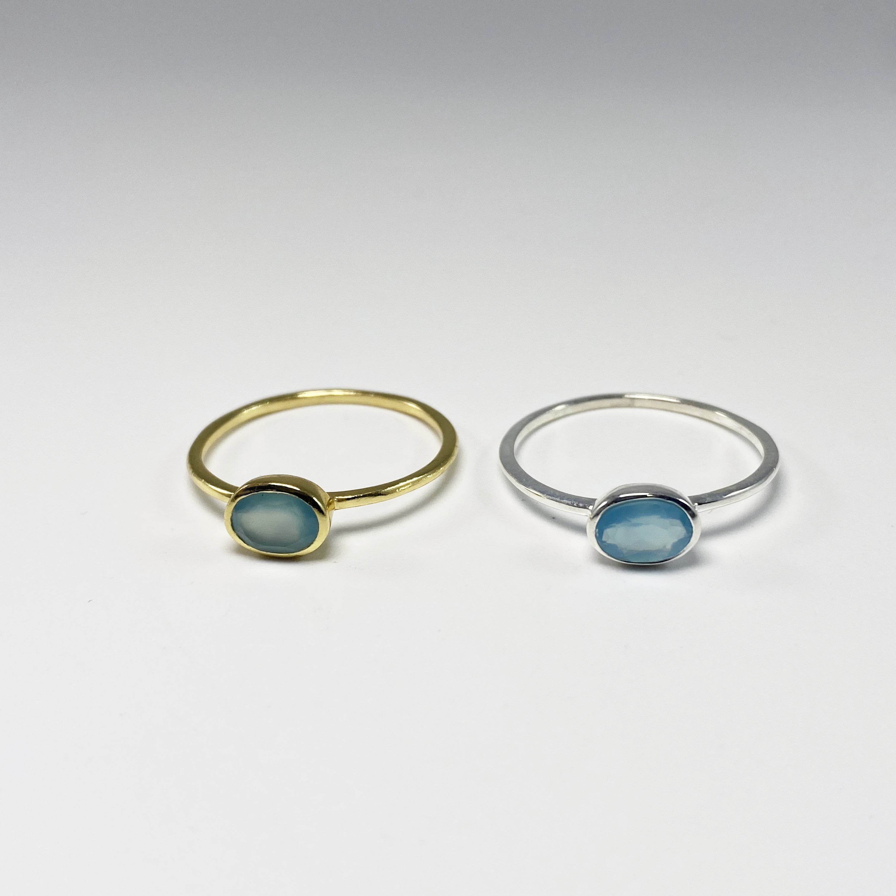 Blue Onyx Ring - Rocks and Gems Canada