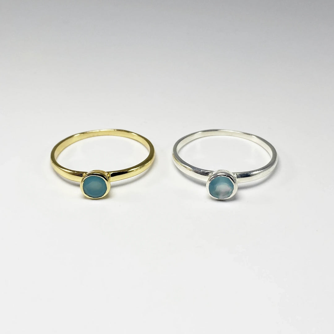 Blue Onyx Ring - Rocks and Gems Canada