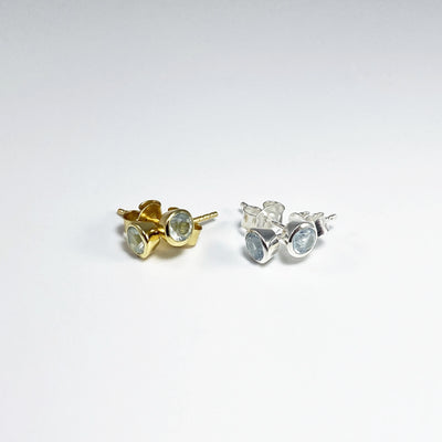 Aquamarine Stud Earrings