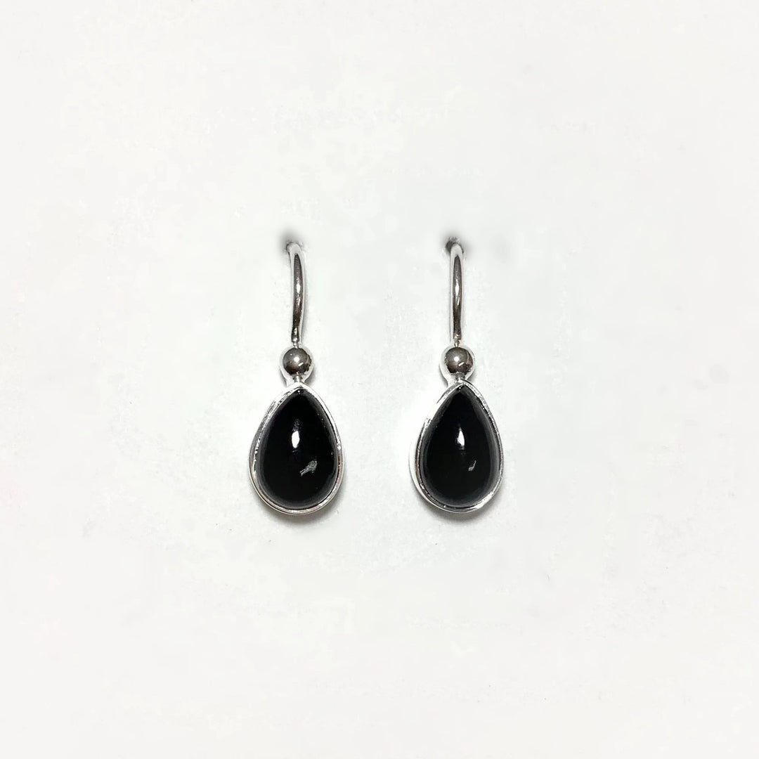 Black Onyx Dangle Earrings - Rocks and Gems Canada