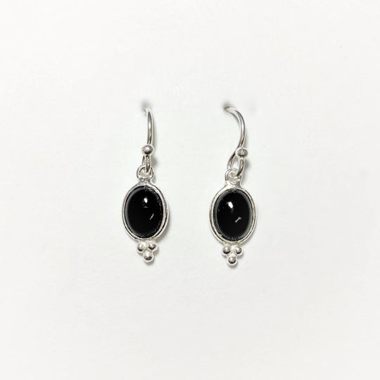 Black Onyx Dangle Earrings - Rocks and Gems Canada