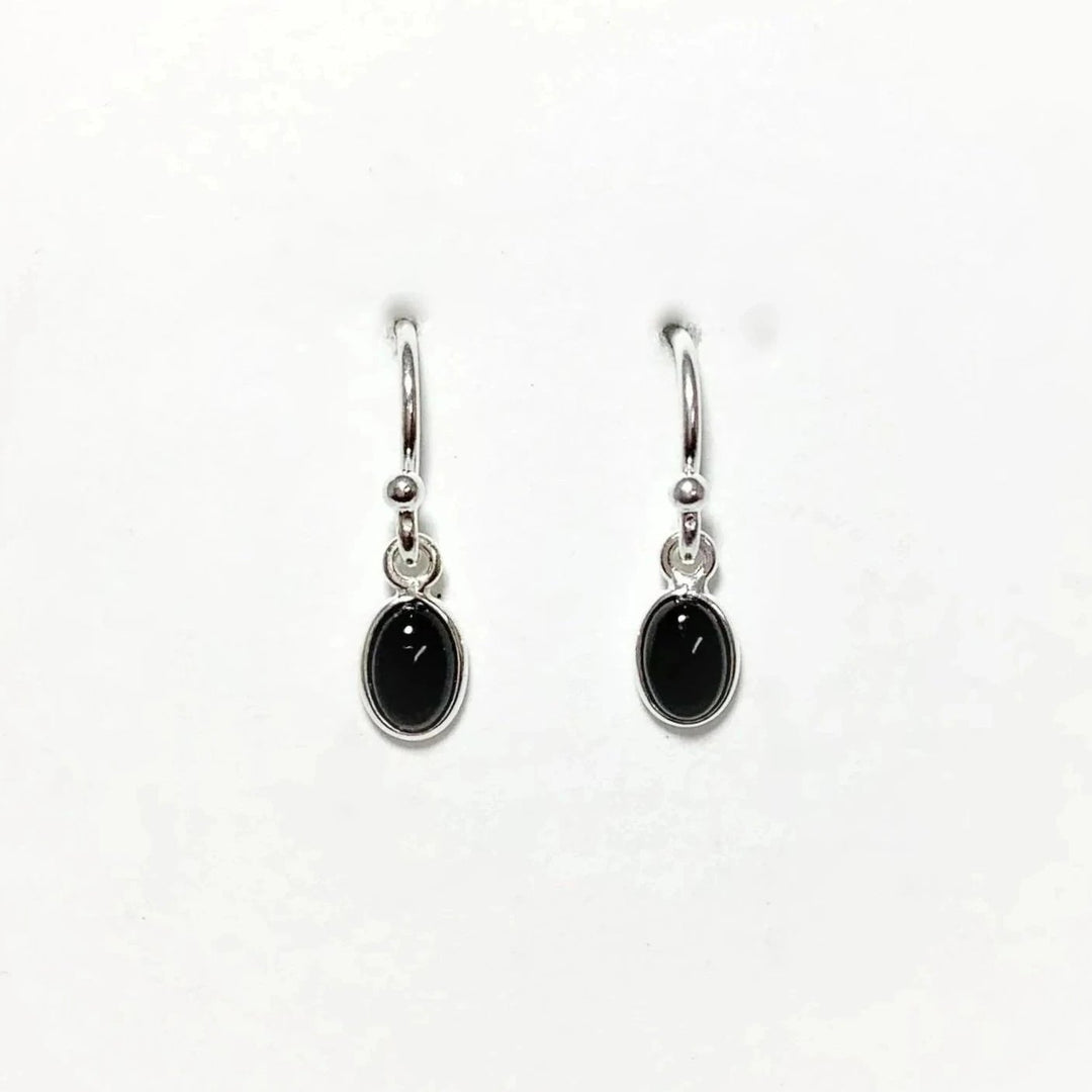 Black Onyx Dangle Earrings - Rocks and Gems Canada