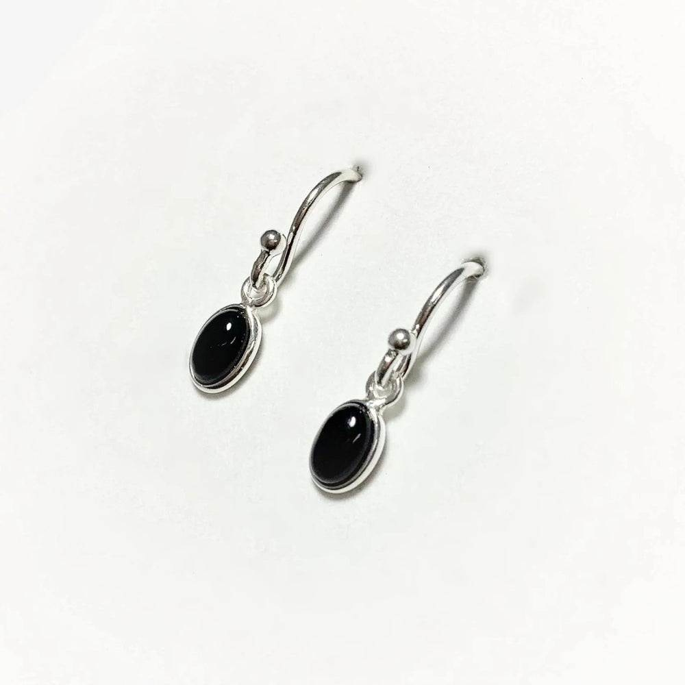 Black Onyx Dangle Earrings - Rocks and Gems Canada