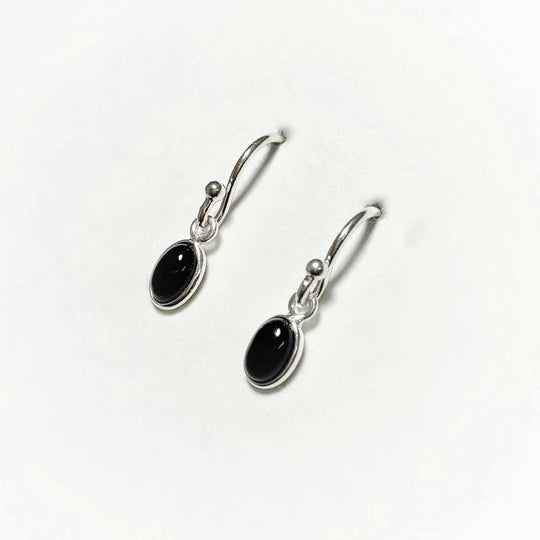 Black Onyx Dangle Earrings - Rocks and Gems Canada