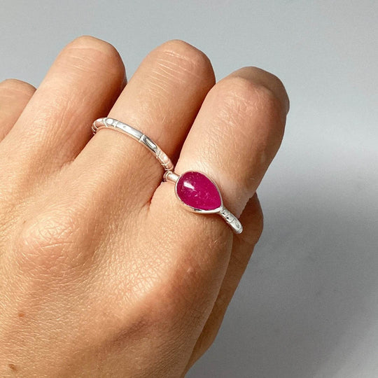 Pink Jade Ring-Rocks and Gems Canada