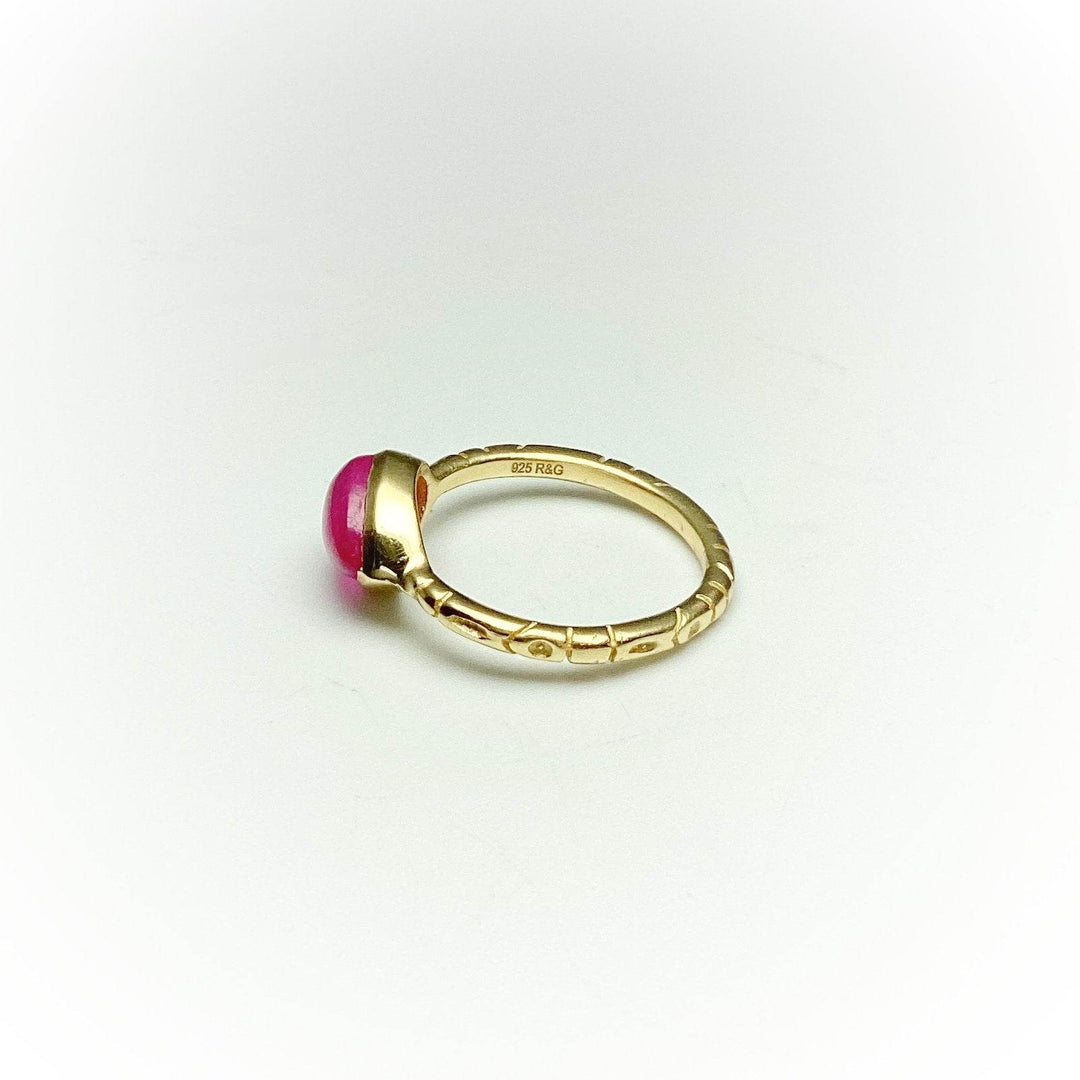 Pink Jade Ring-Rocks and Gems Canada