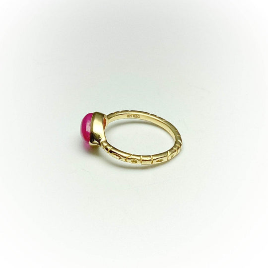 Pink Jade Ring-Rocks and Gems Canada