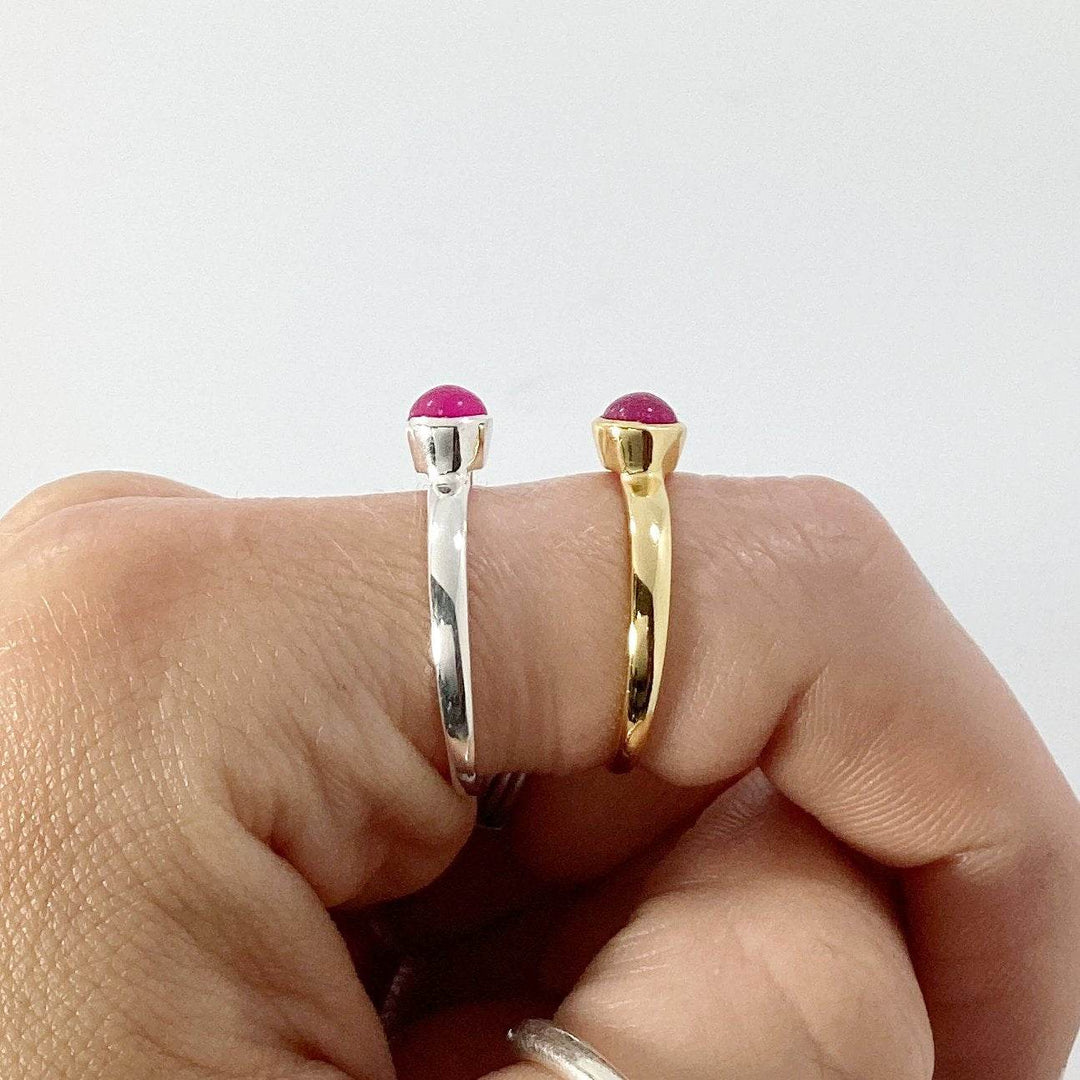 Pink Jade Ring-Rocks and Gems Canada
