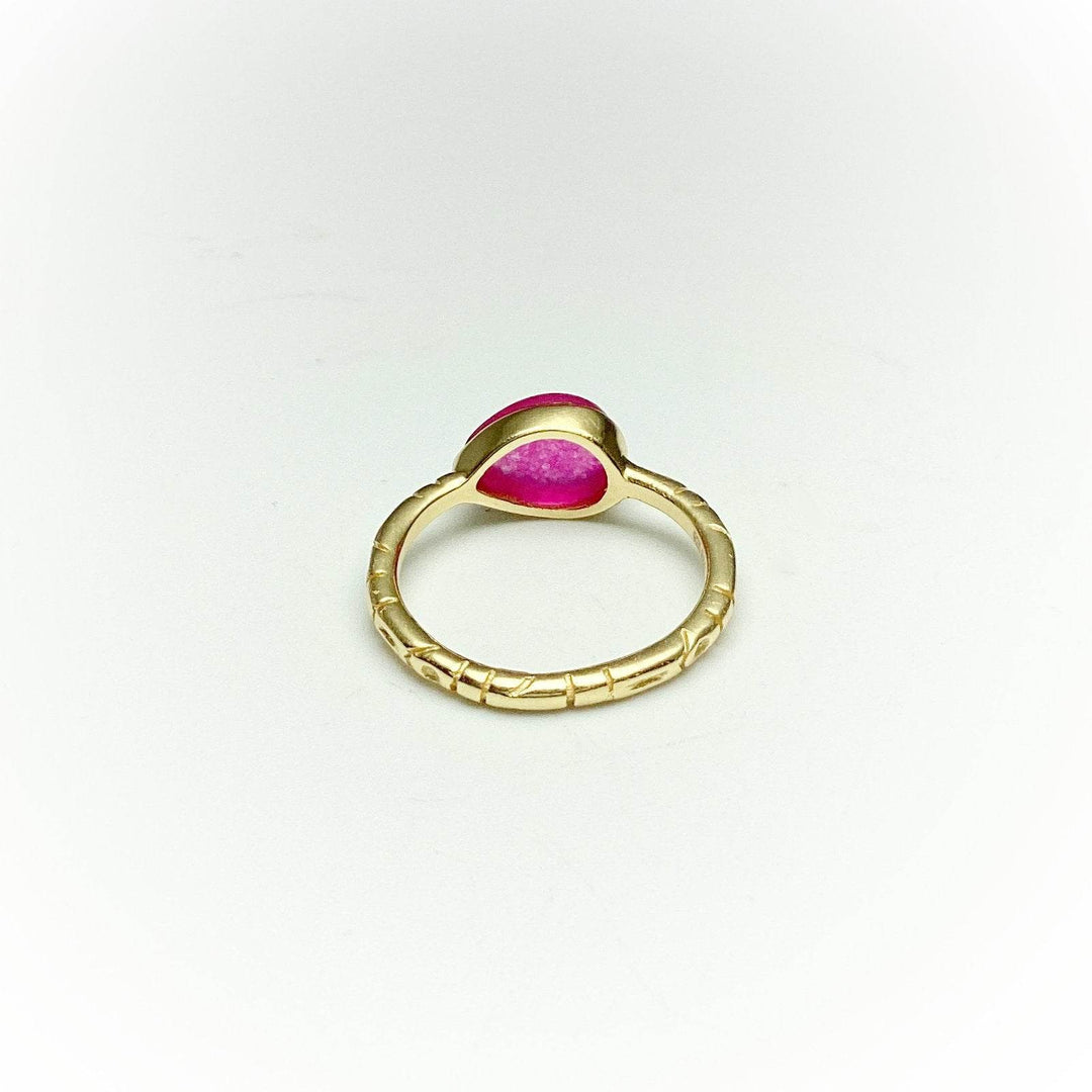 Pink Jade Ring-Rocks and Gems Canada