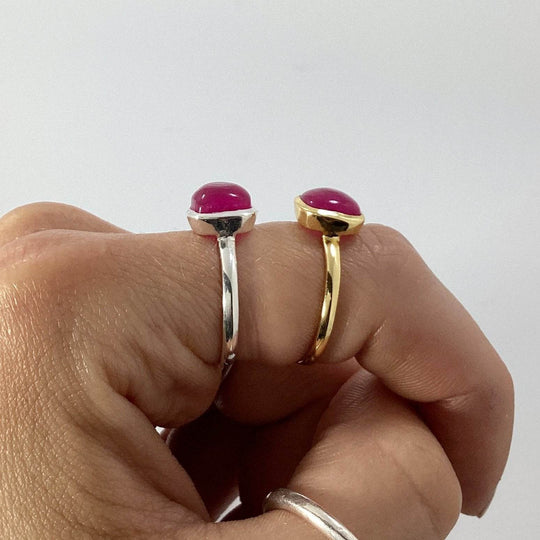 Pink Jade Ring-Rocks and Gems Canada