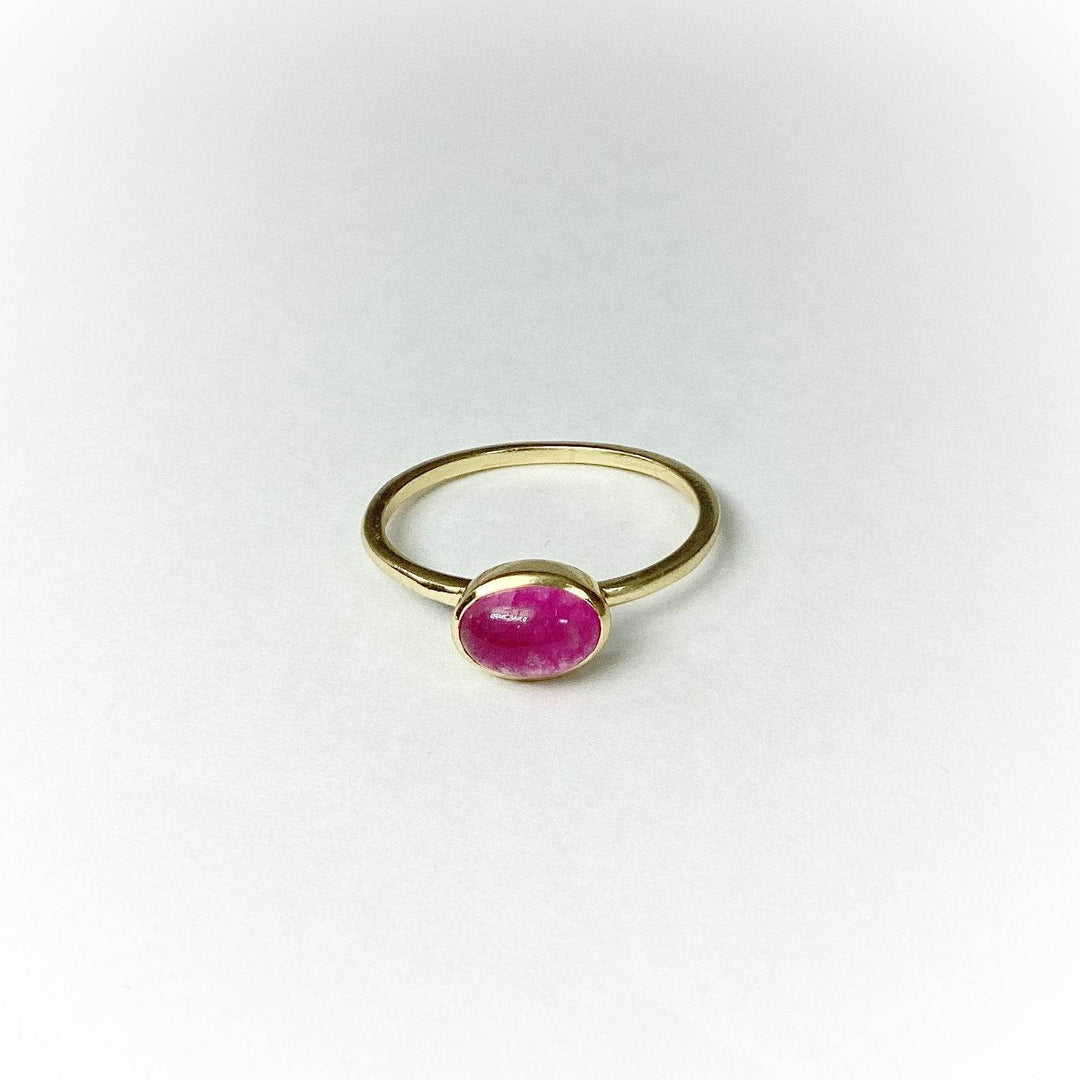 Pink Jade Ring-Rocks and Gems Canada