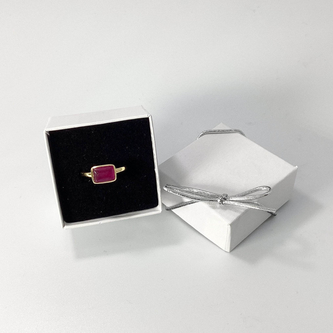 Pink Jade Ring-Rocks and Gems Canada