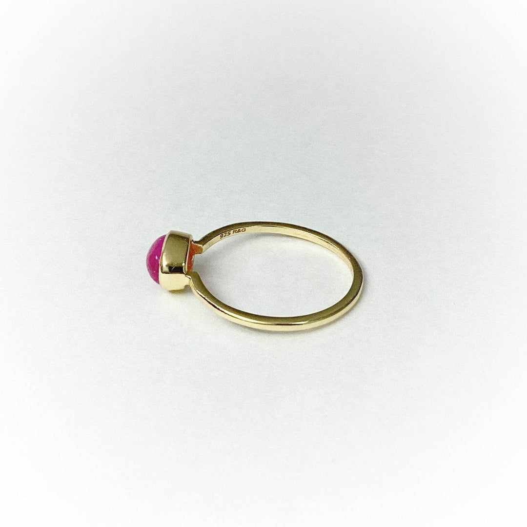 Pink Jade Ring-Rocks and Gems Canada