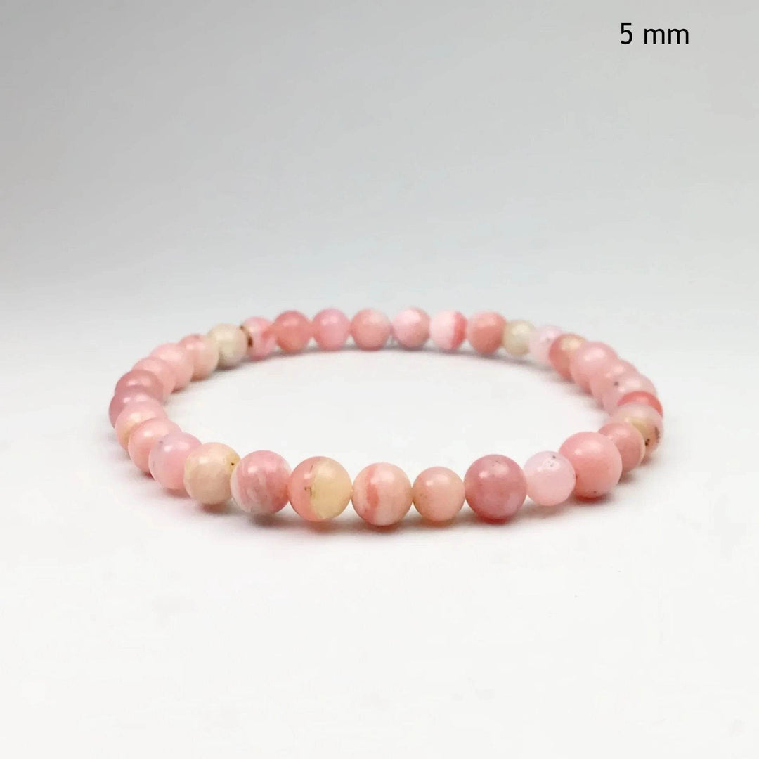 Pink Peruvian Opal Beaded Bracelet-Rocks and Gems Canada