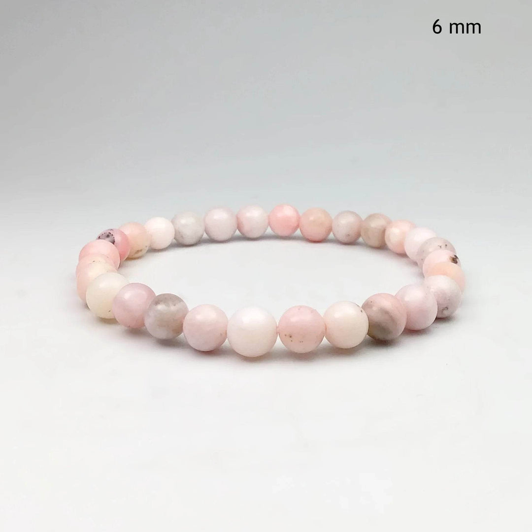 Pink Peruvian Opal Beaded Bracelet-Rocks and Gems Canada
