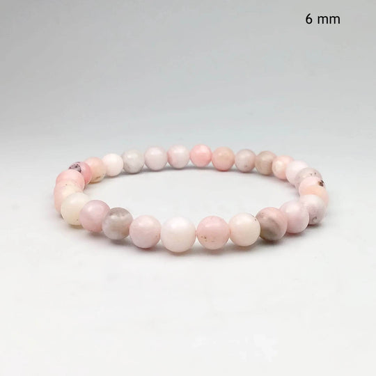 Pink Peruvian Opal Beaded Bracelet-Rocks and Gems Canada
