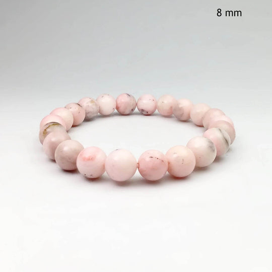 Pink Peruvian Opal Beaded Bracelet-Rocks and Gems Canada