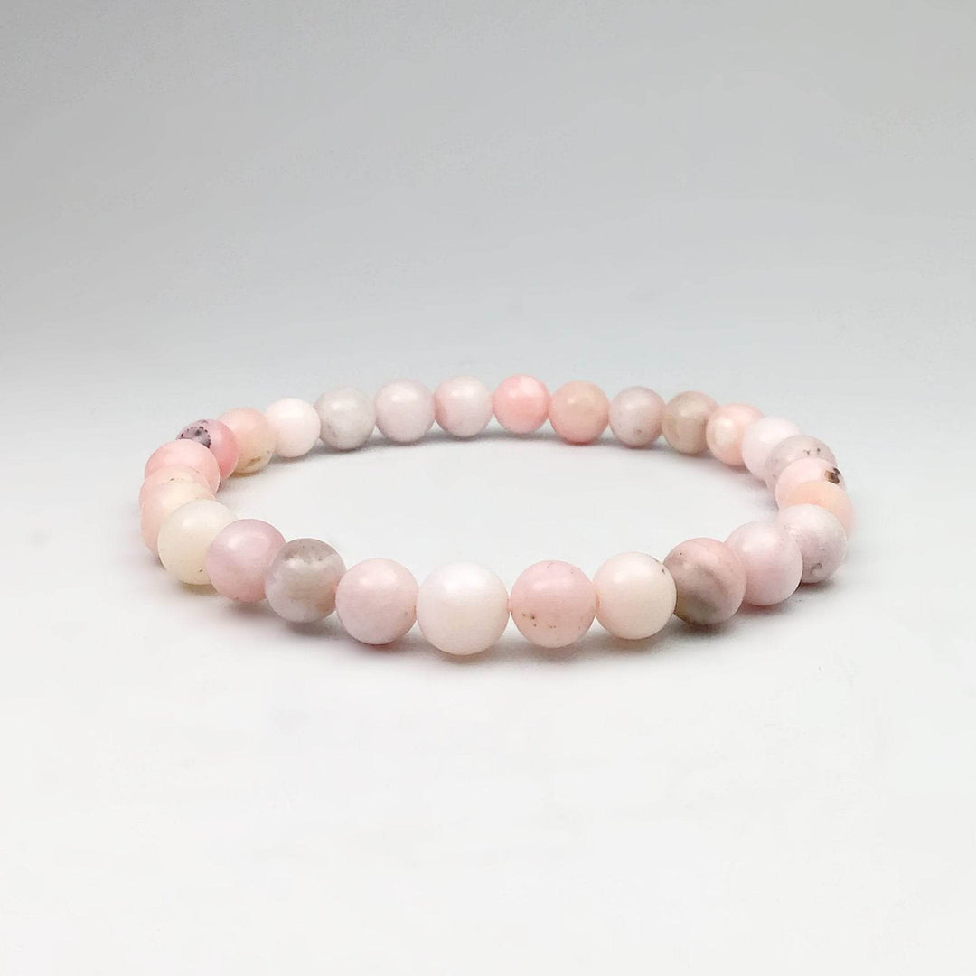 Pink Peruvian Opal Beaded Bracelet-Rocks and Gems Canada