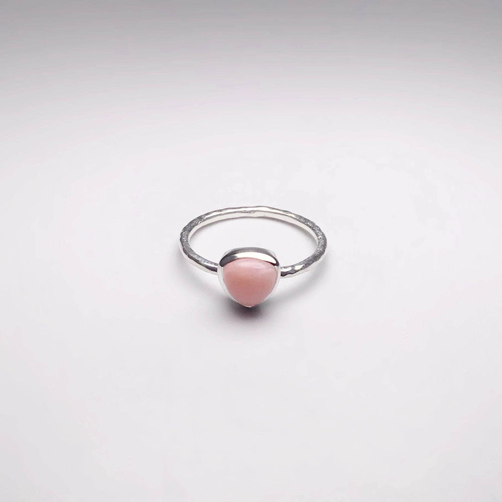 Pink Peruvian Opal Ring-Rocks and Gems Canada