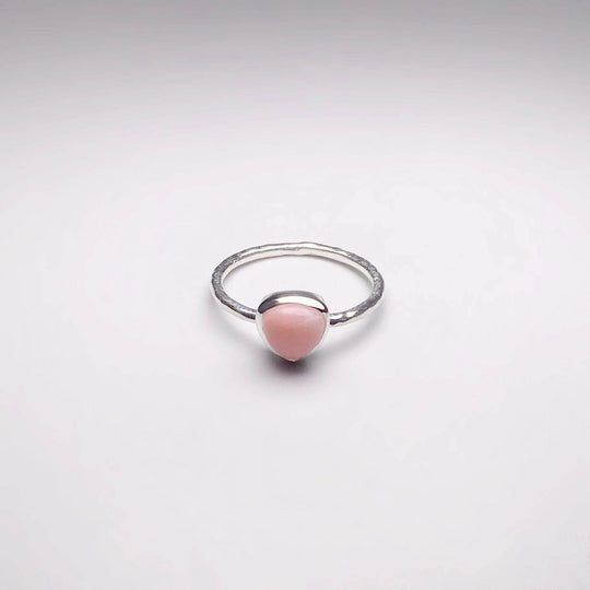 Pink Peruvian Opal Ring-Rocks and Gems Canada