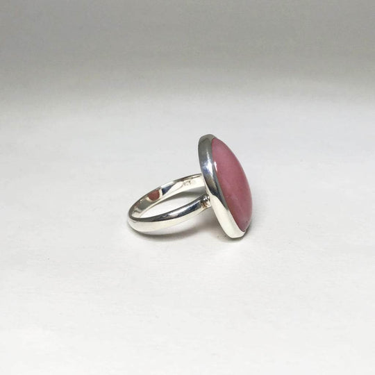 Pink Peruvian Opal Ring-Rocks and Gems Canada