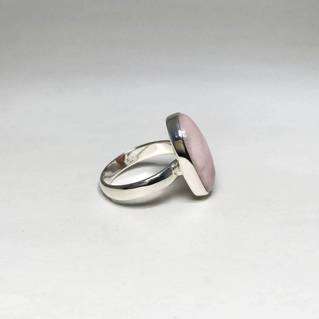 Pink Peruvian Opal Ring-Rocks and Gems Canada