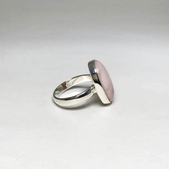 Pink Peruvian Opal Ring-Rocks and Gems Canada
