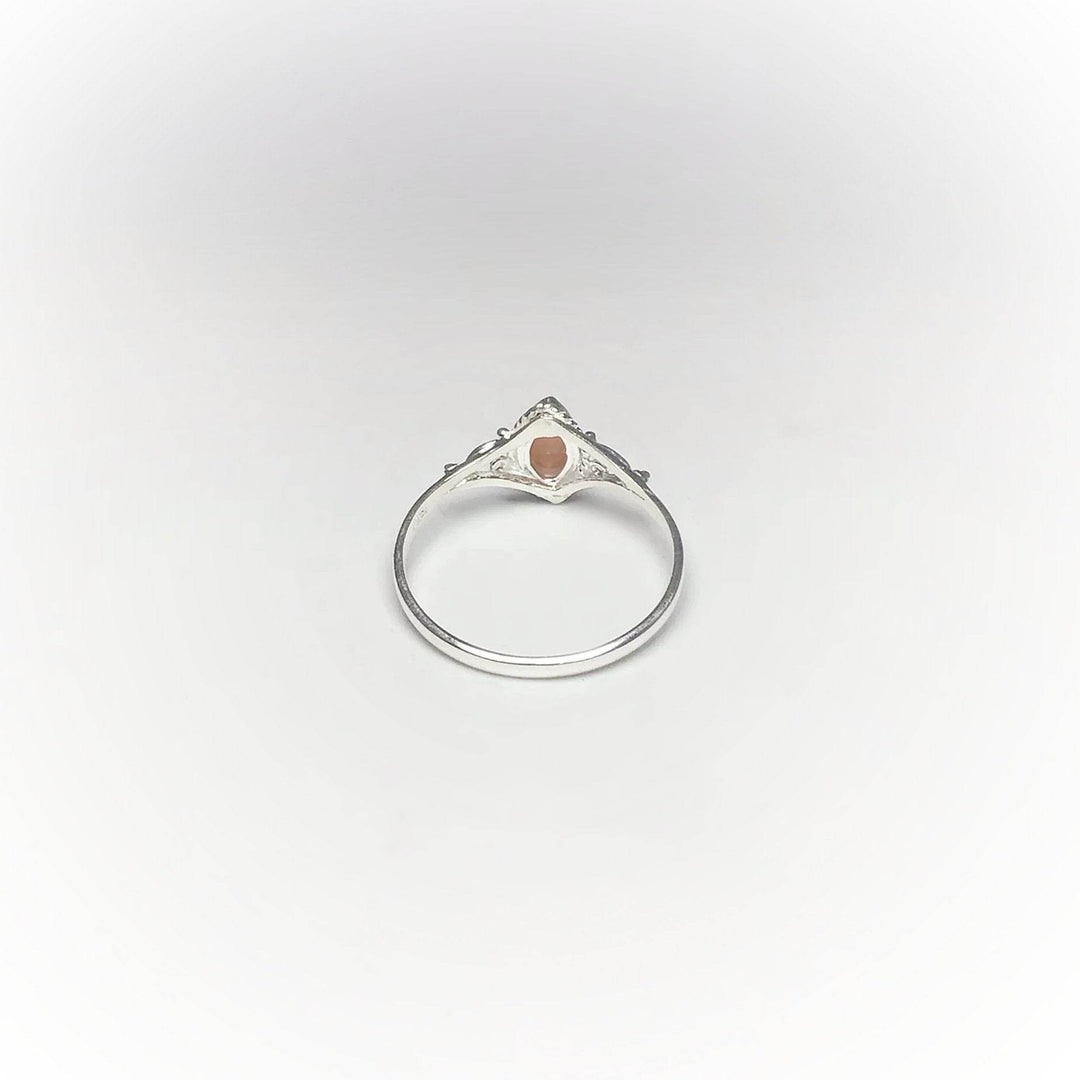 Pink Peruvian Opal Ring-Rocks and Gems Canada