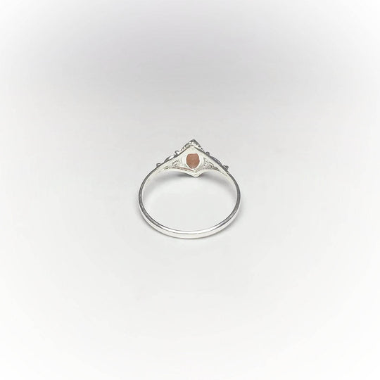 Pink Peruvian Opal Ring-Rocks and Gems Canada
